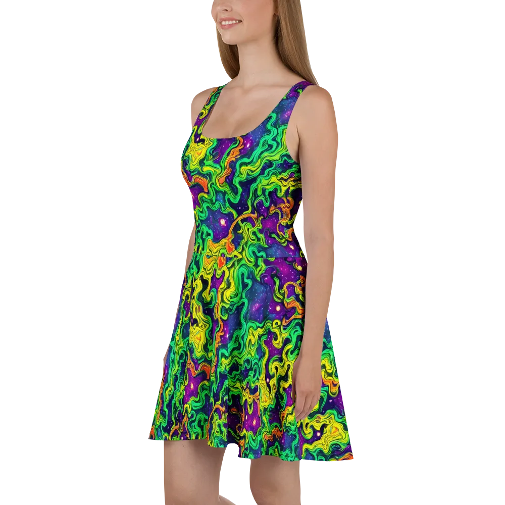 Jungle Comet on Skater Dress — Left