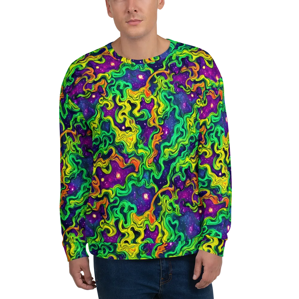 Jungle Comet on Sweatshirt — Front