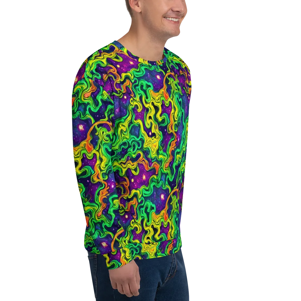 Jungle Comet on Sweatshirt — Right Front