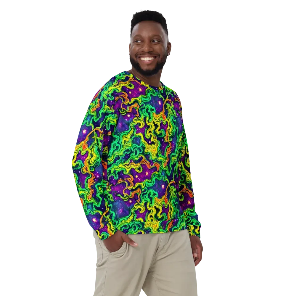 Jungle Comet on Sweatshirt — Front