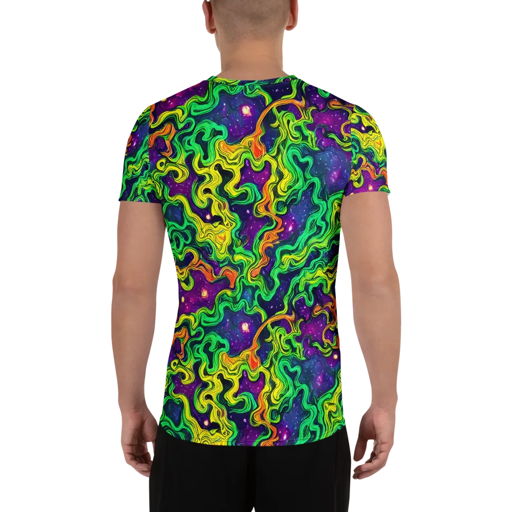 Jungle Comet on Men's Athletic T-Shirt — Back