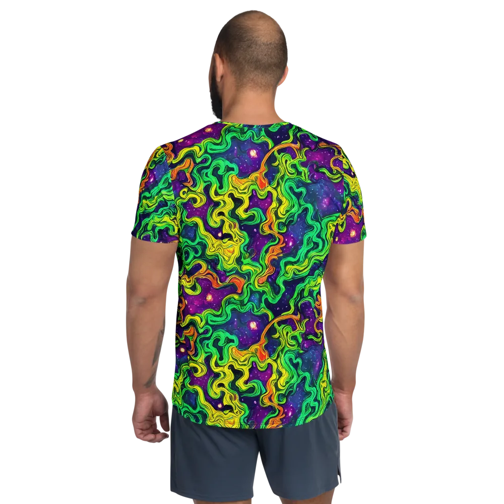 Jungle Comet on Men's Athletic T-Shirt — Back