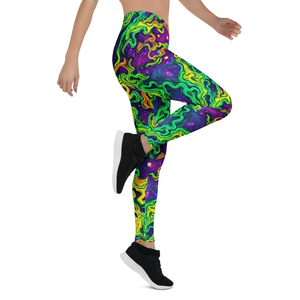 Jungle Comet on Leggings — Right