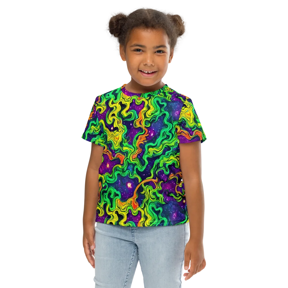 Jungle Comet on Kids Crew Neck T-Shirt — Front
