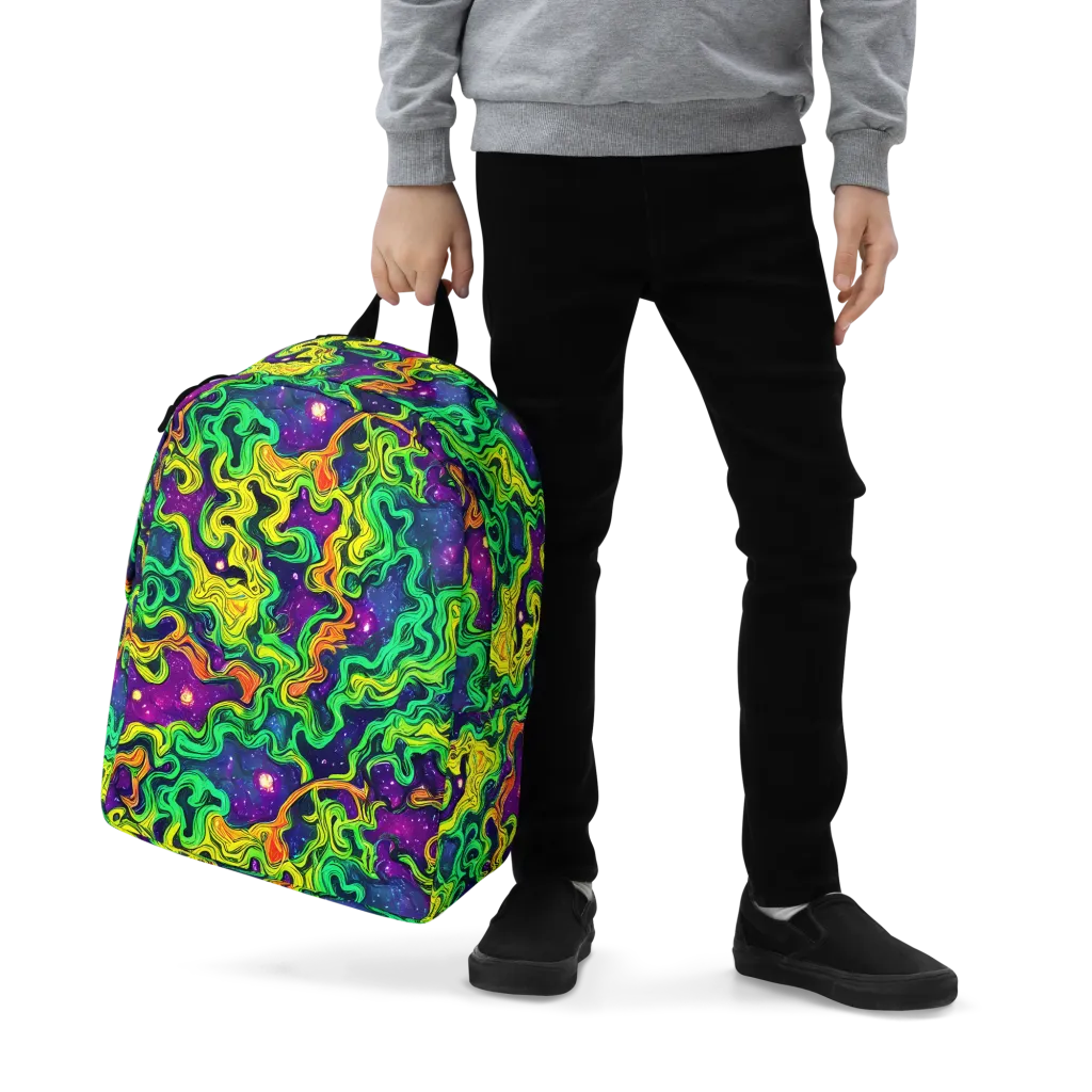 Jungle Comet on Minimalist Backpack — Zoomed-in