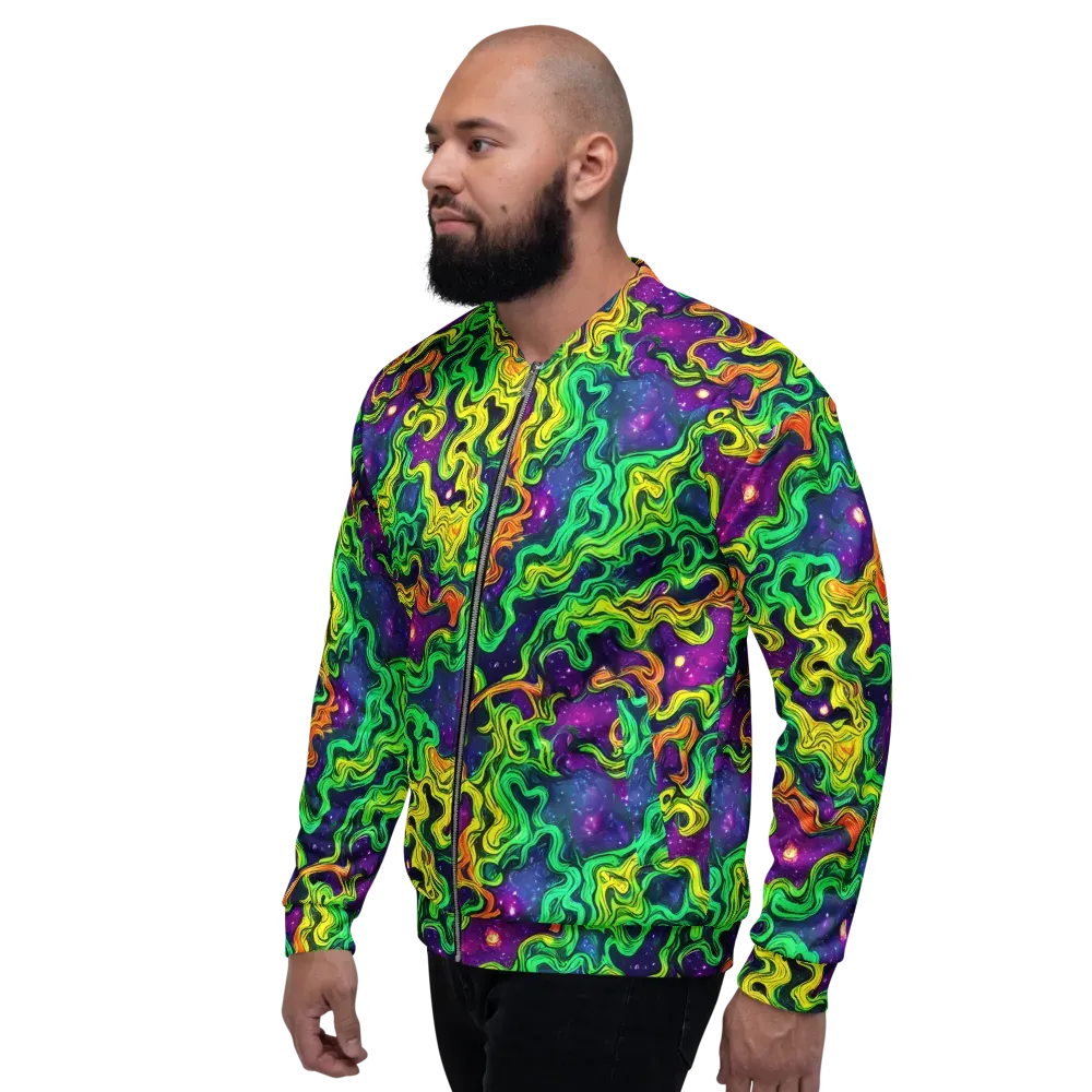 Jungle Comet on Bomber Jacket — Left