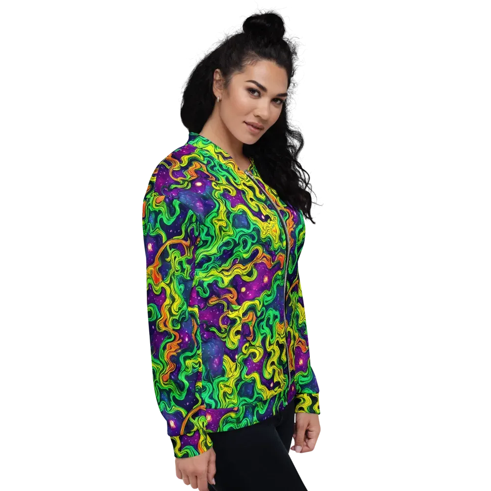 Jungle Comet on Bomber Jacket — Right