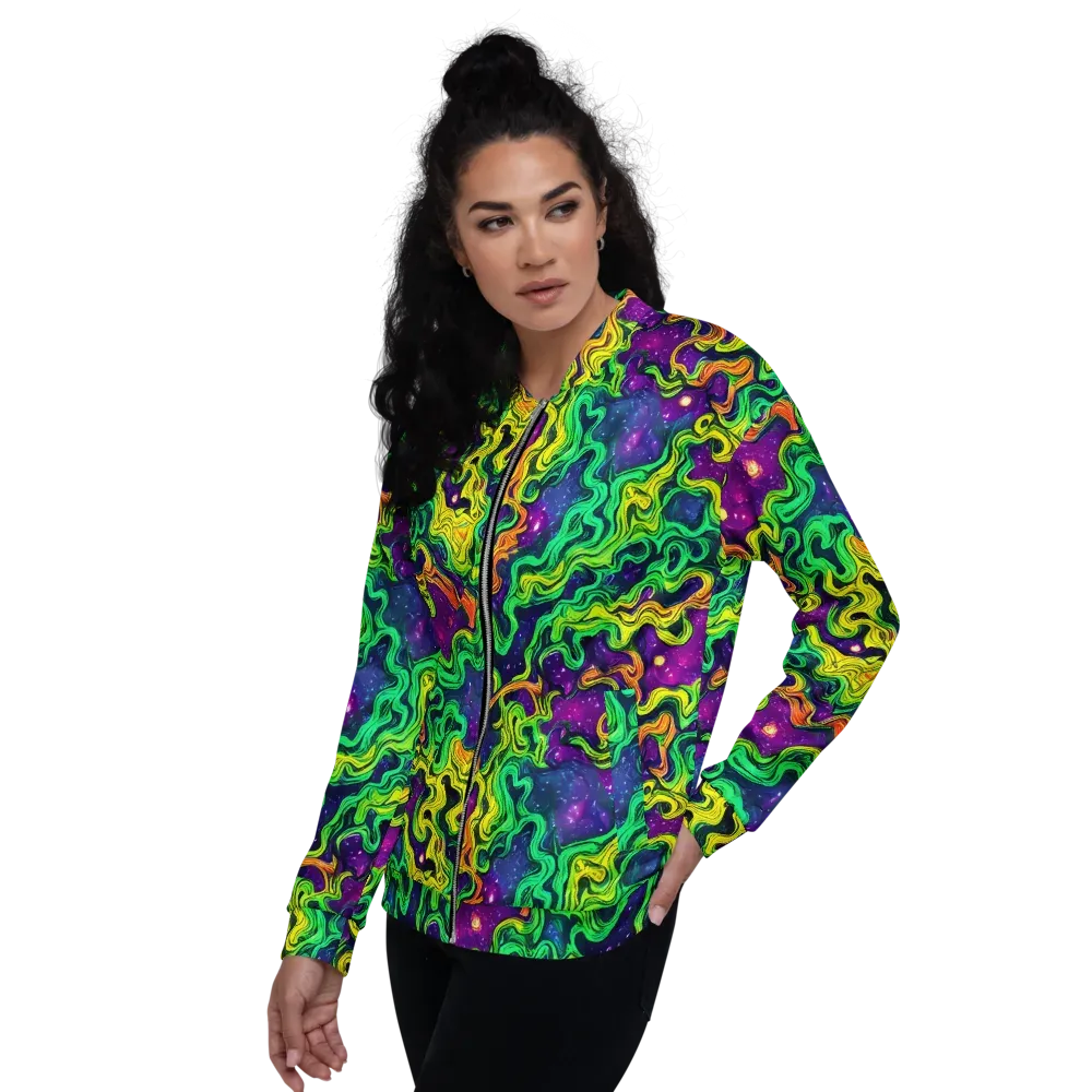 Jungle Comet on Bomber Jacket — Left