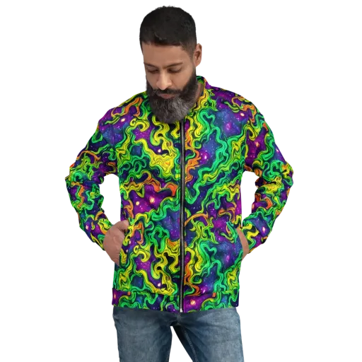 Jungle Comet on a Bomber Jacket