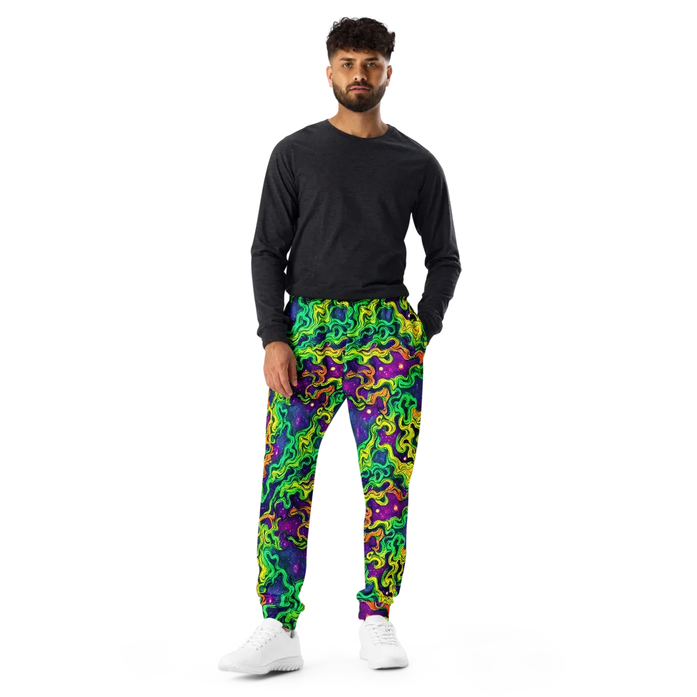 Jungle Comet on Men's Joggers — Front