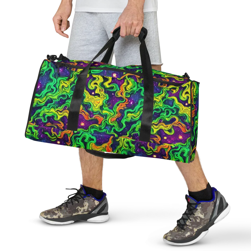 Jungle Comet on Duffle Bag — Front