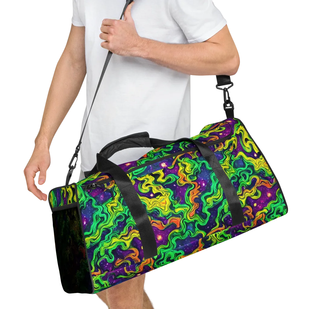 Jungle Comet on Duffle Bag — Right Front