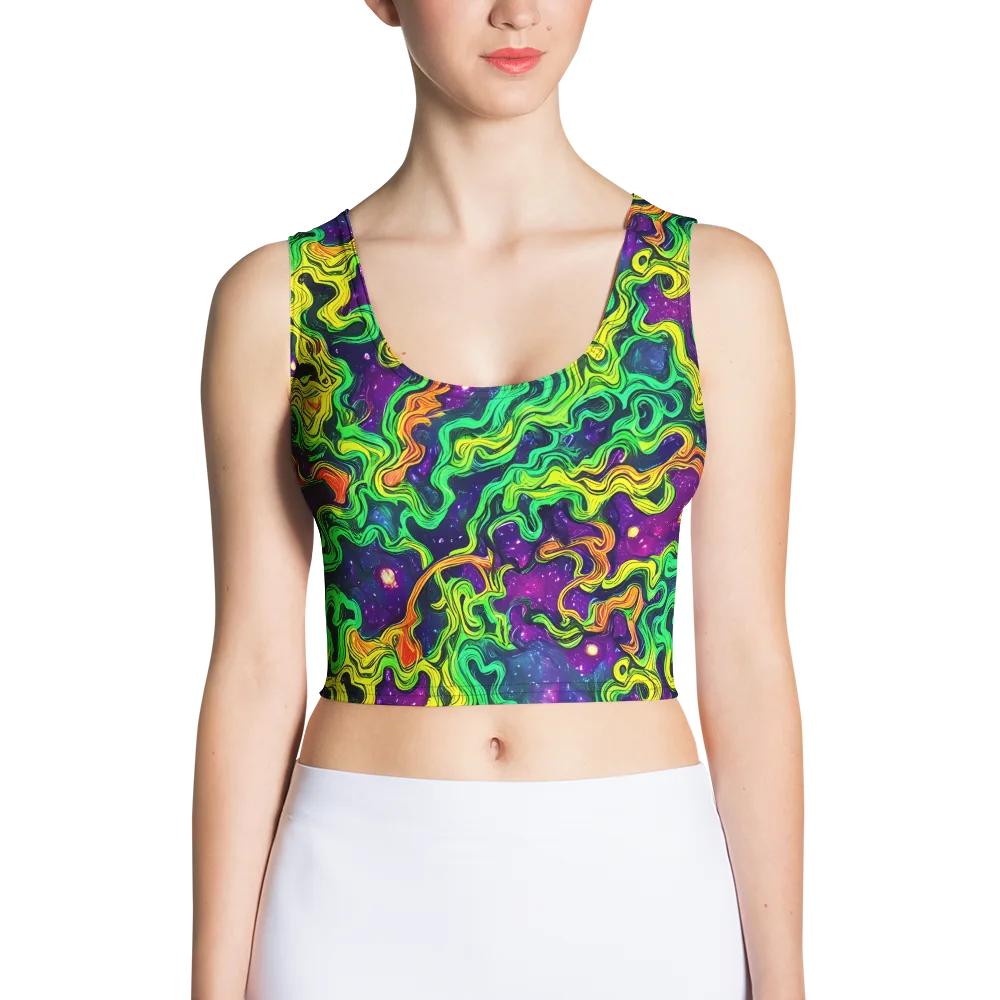 Jungle Comet on Crop Top — Front