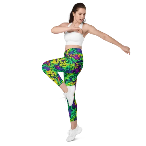 Jungle Comet on a Leggings with Pockets