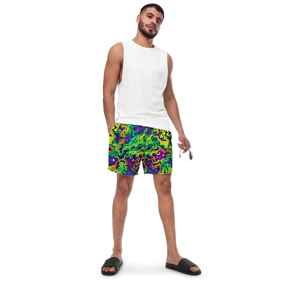 Jungle Comet on Swim Trunks — Front
