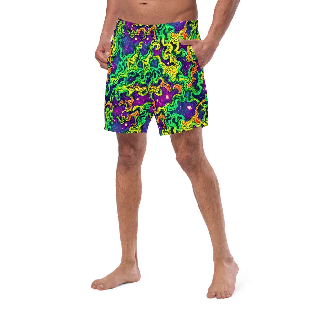 Jungle Comet on Swim Trunks — Left Front