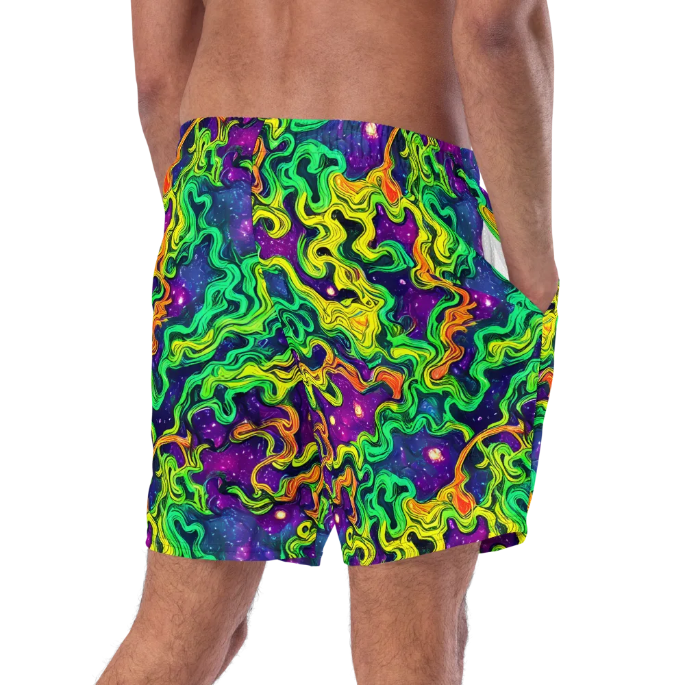 Jungle Comet on Swim Trunks — Right Back