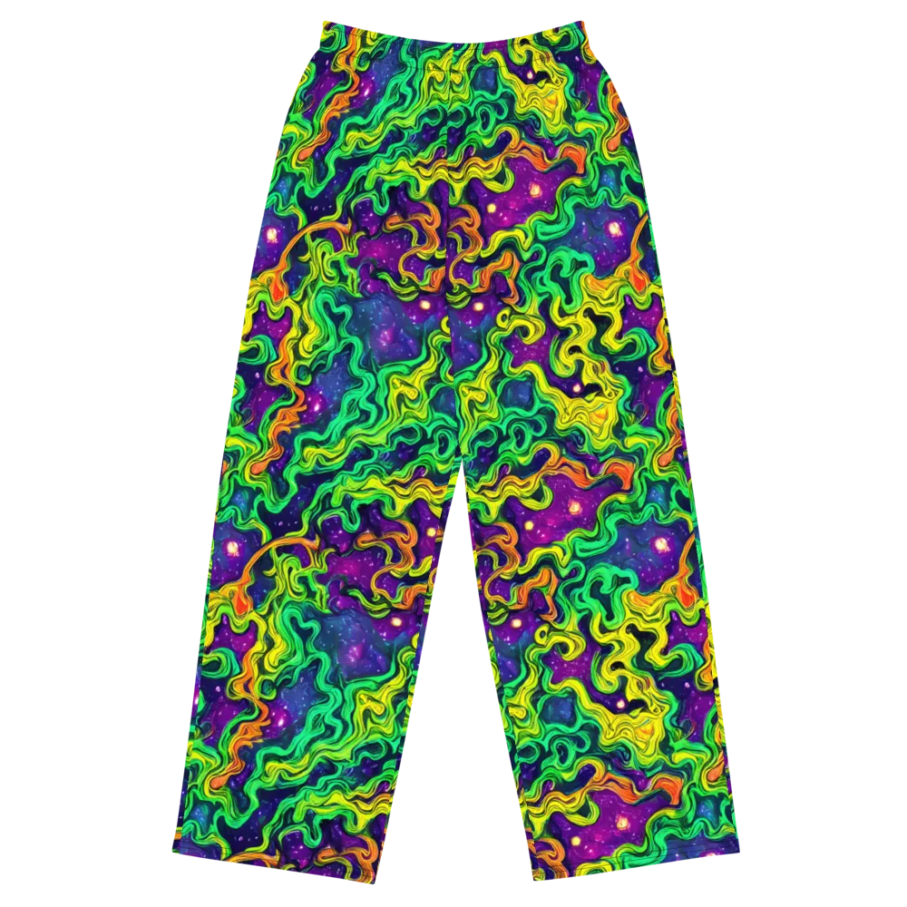 Jungle Comet on Wide-Leg Pants — Front