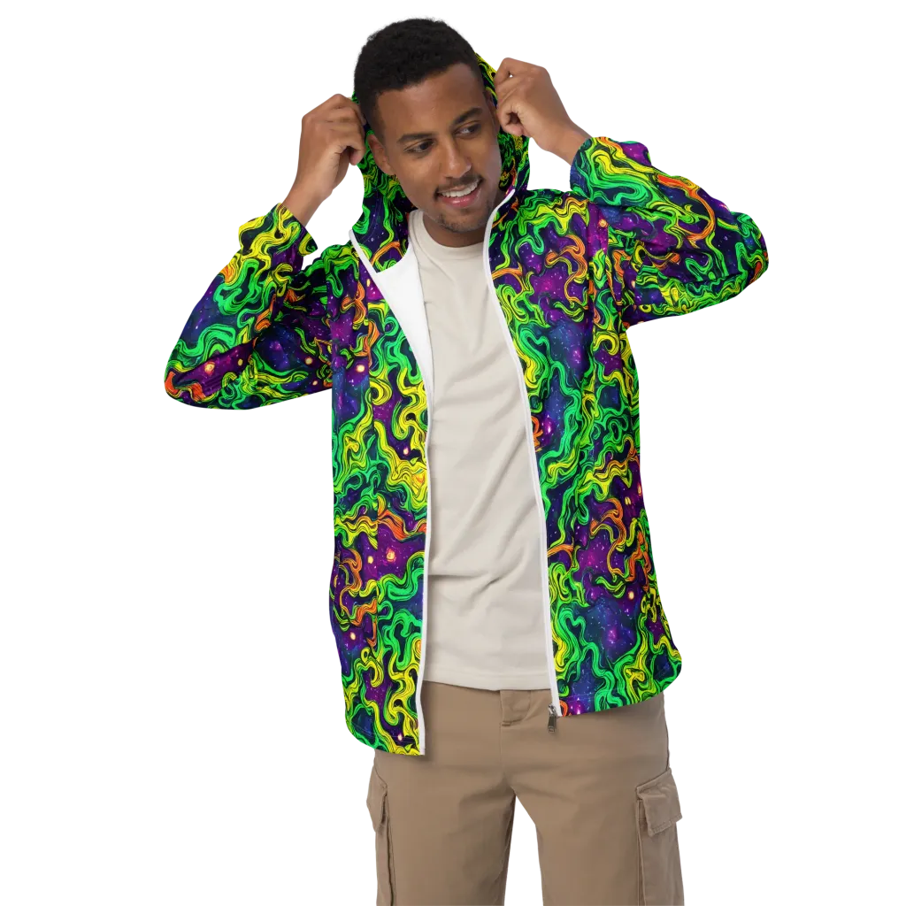 Jungle Comet on Men's Windbreaker — Front