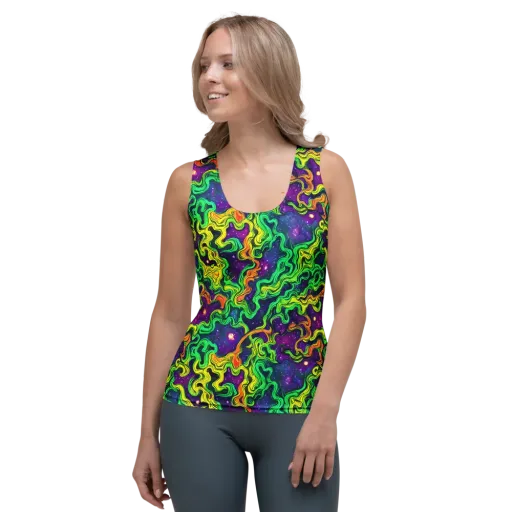 Jungle Comet on a Women's Tank Top