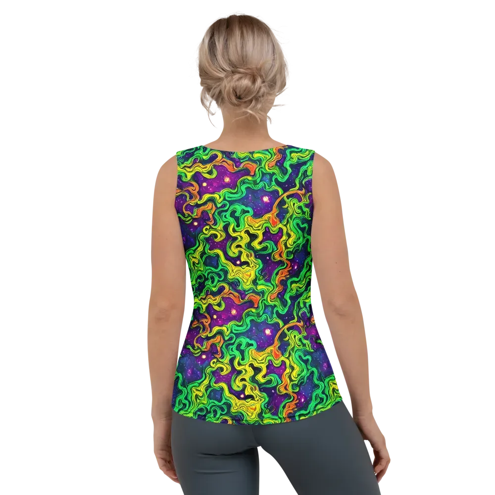 Jungle Comet on Women's Tank Top — Back