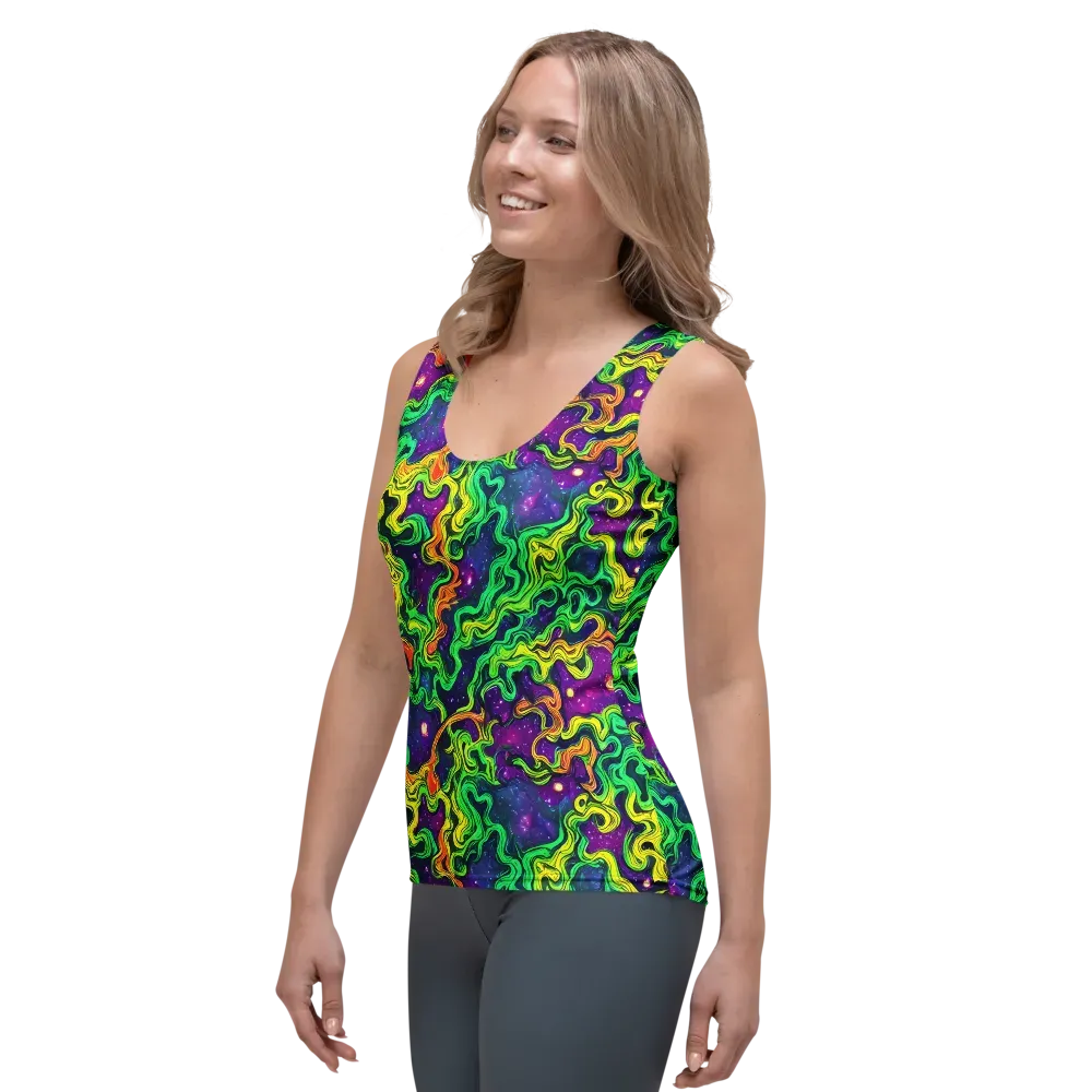 Jungle Comet on Women's Tank Top — Left Front