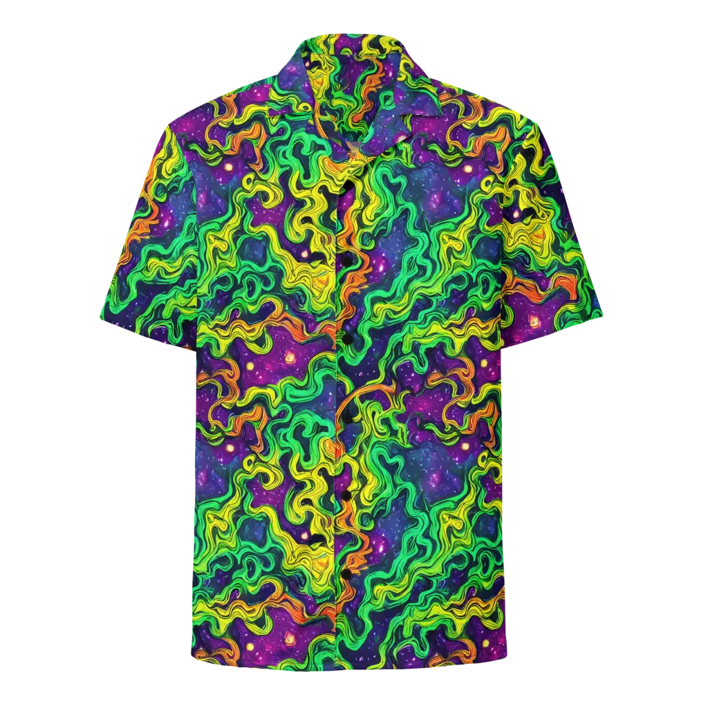 Jungle Comet on Button Shirt — Front