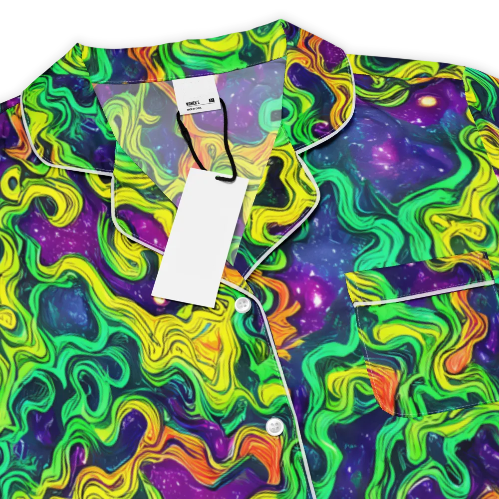 Jungle Comet on Women's Short Sleeve Pajama Top — Product details