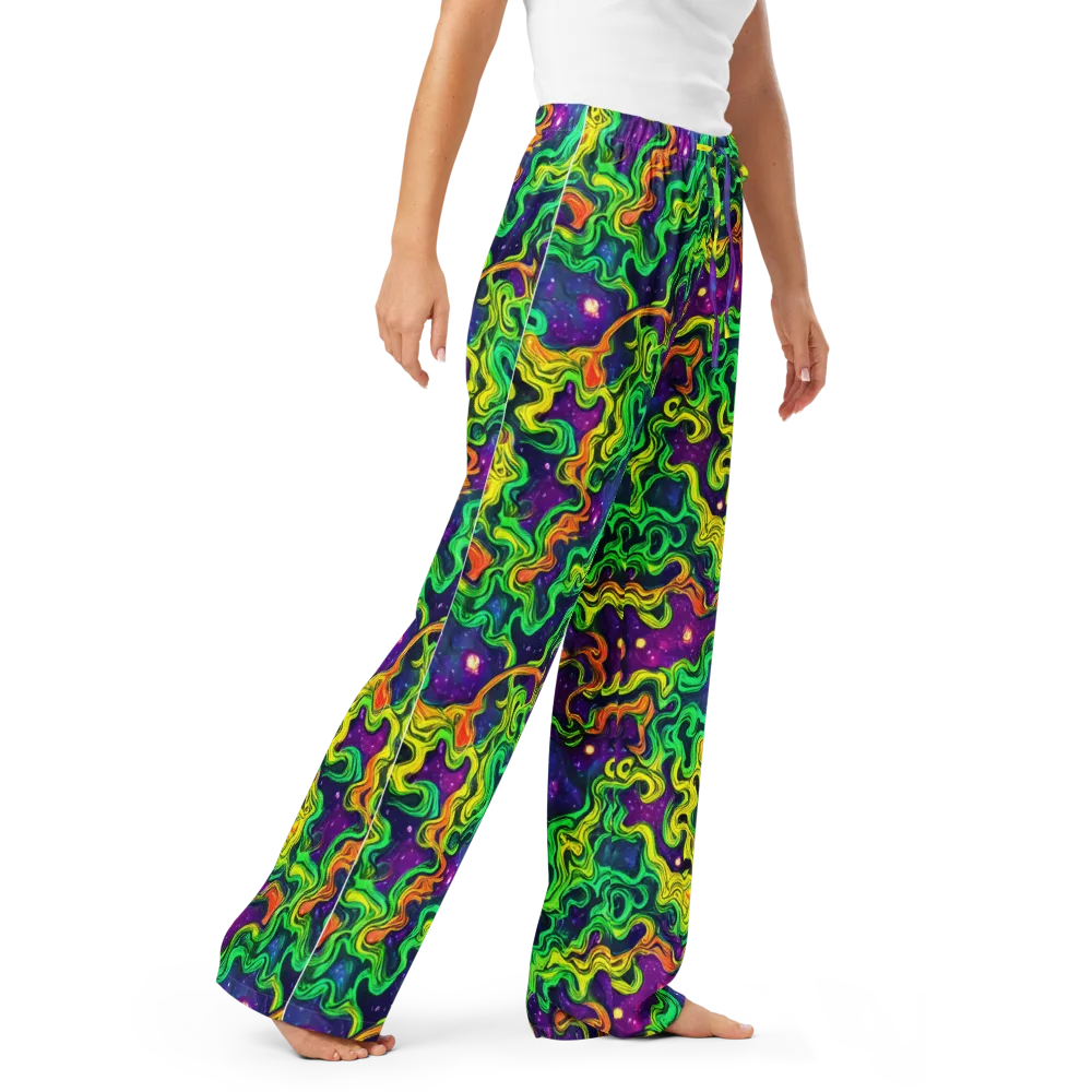 Jungle Comet on Women's Pajama Pants — Right Front