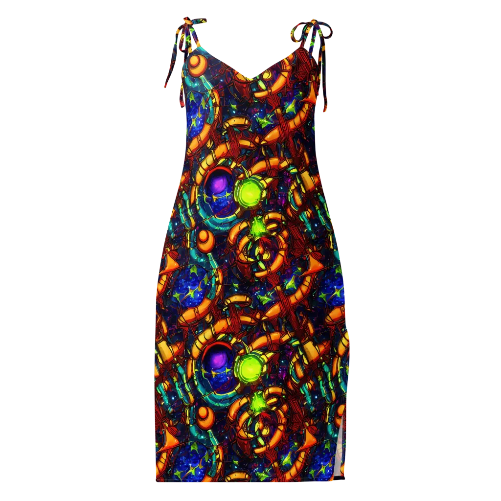 Radiant Machinery on Slip Dress — Front