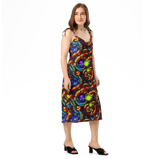 Radiant Machinery on a Slip Dress
