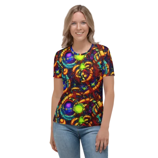Radiant Machinery on a Women's Crew Neck T-Shirt