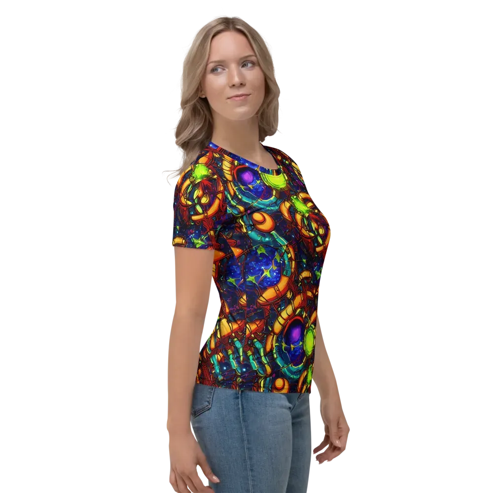 Radiant Machinery on Women's Crew Neck T-Shirt — Right