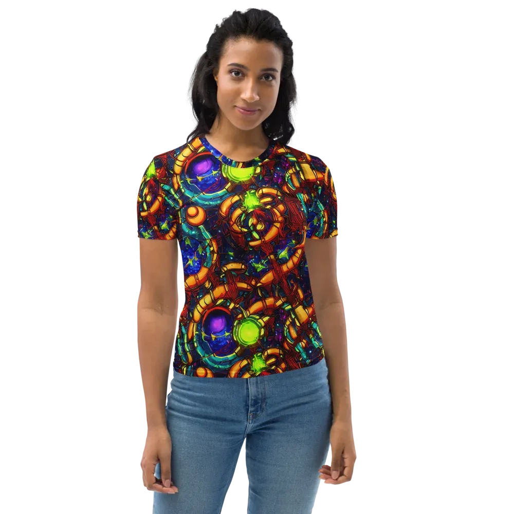 Radiant Machinery on Women's Crew Neck T-Shirt — Front