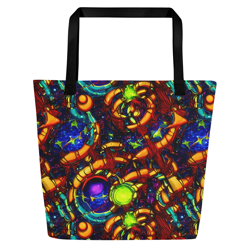 Radiant Machinery on Large Tote Bag W/ Pocket — Front