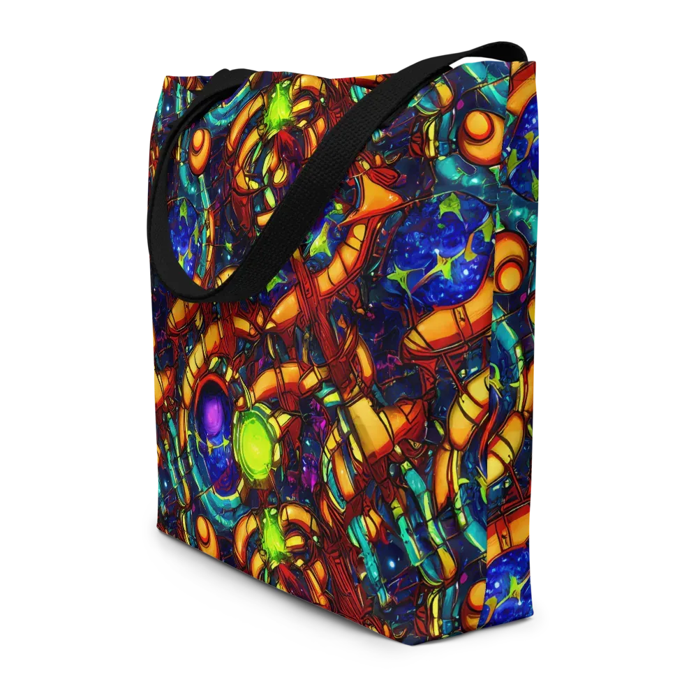Radiant Machinery on Large Tote Bag W/ Pocket — Front