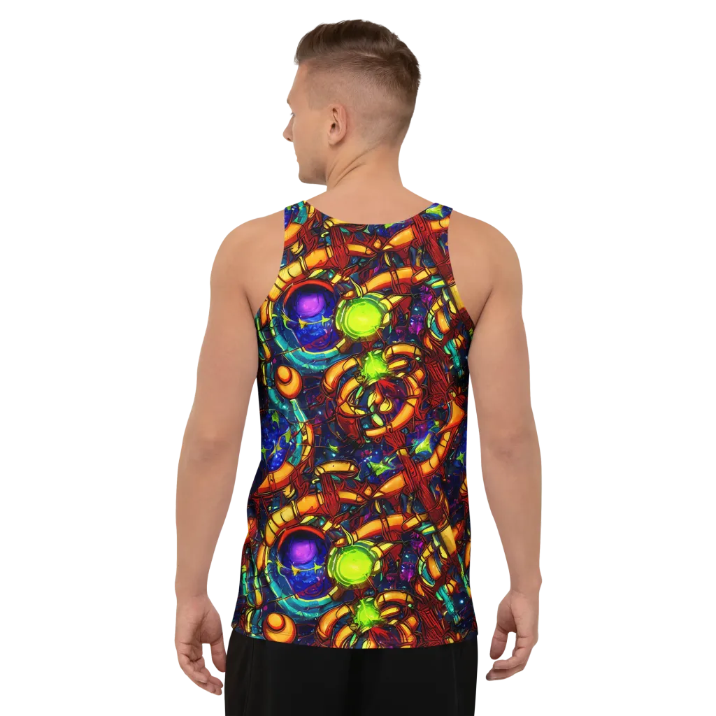Radiant Machinery on Men's Tank Top — Back