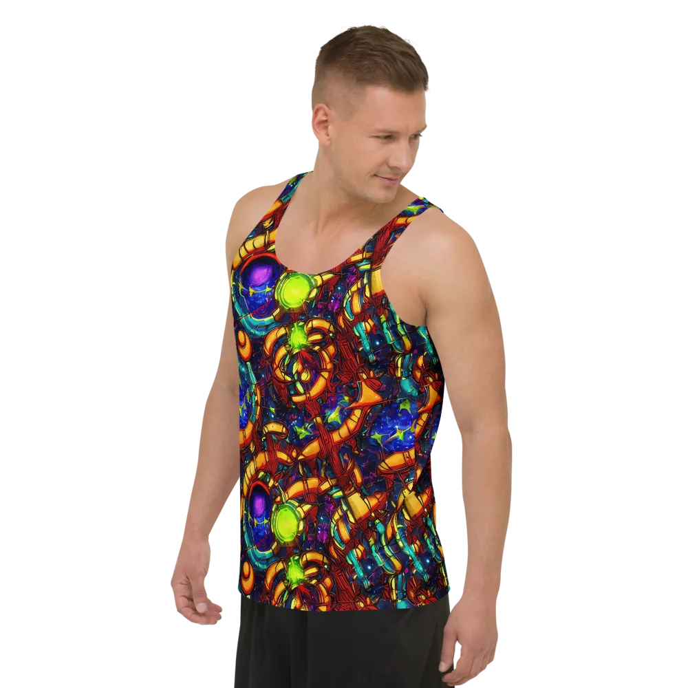 Radiant Machinery on Men's Tank Top — Left Front