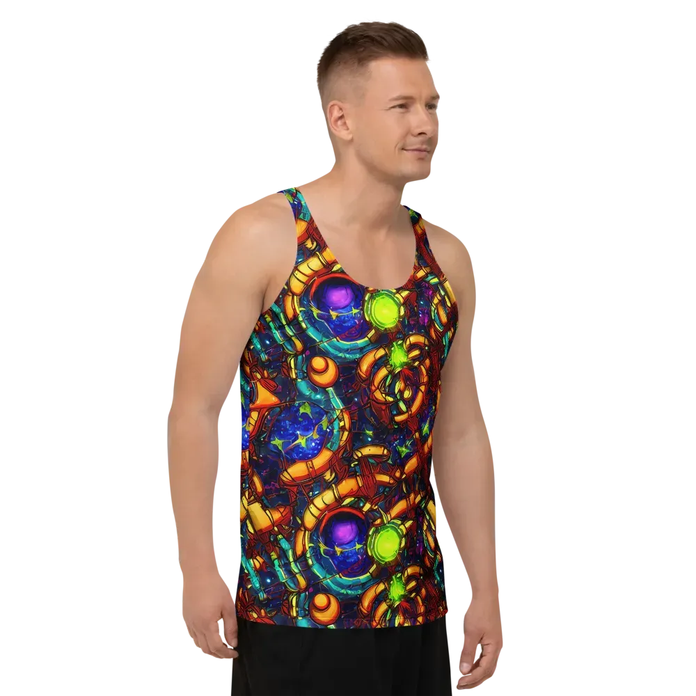 Radiant Machinery on Men's Tank Top — Right Front