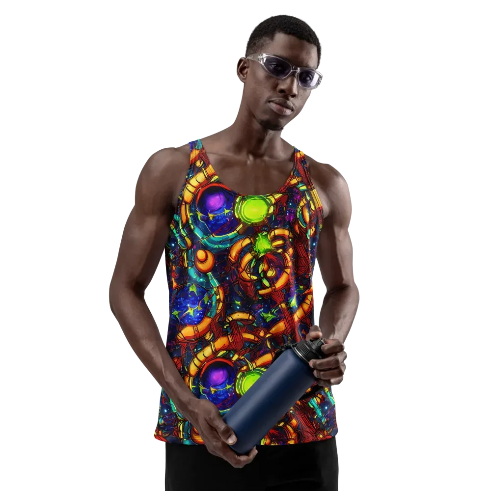 Radiant Machinery on Men's Tank Top — Front
