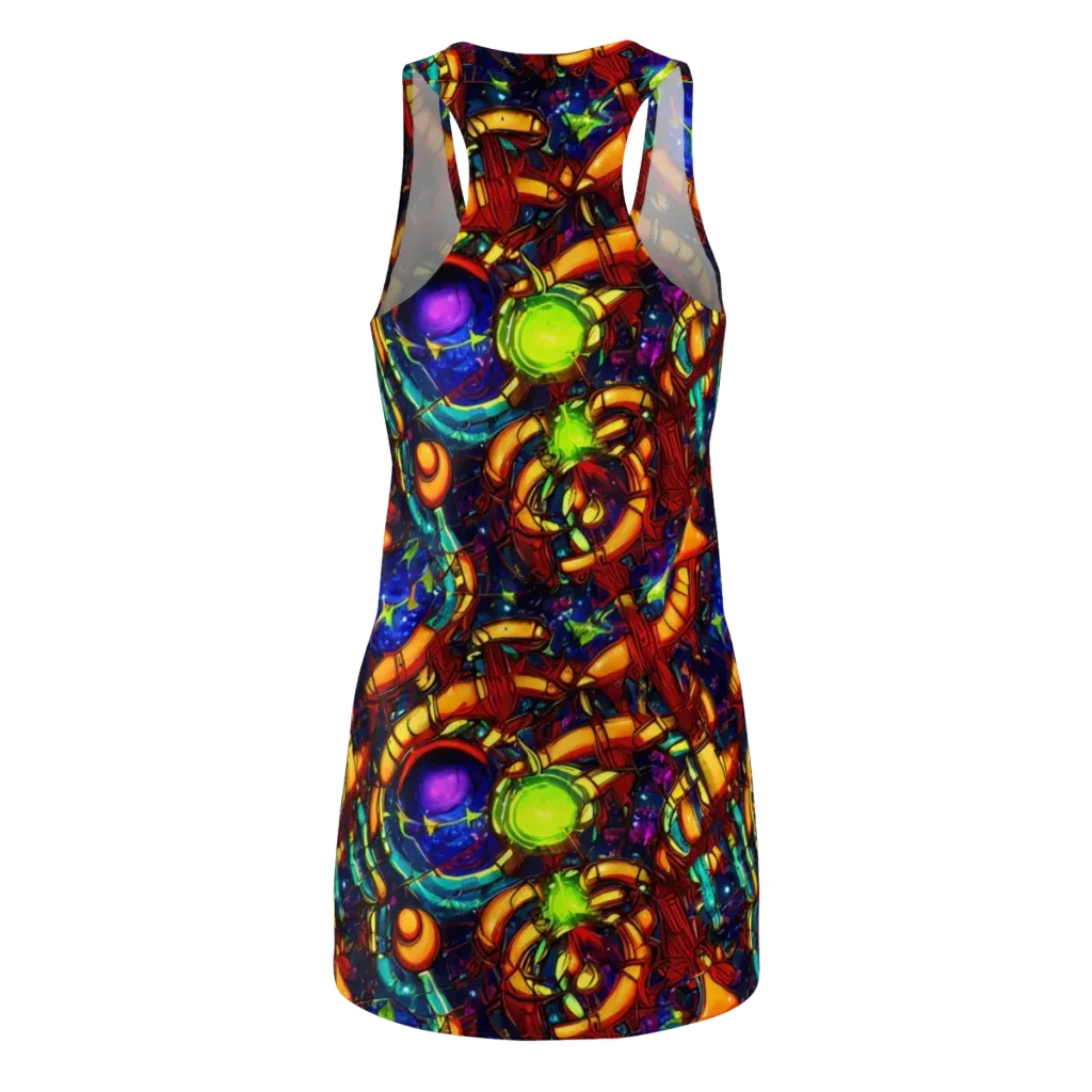Radiant Machinery on Racerback Dress — Back