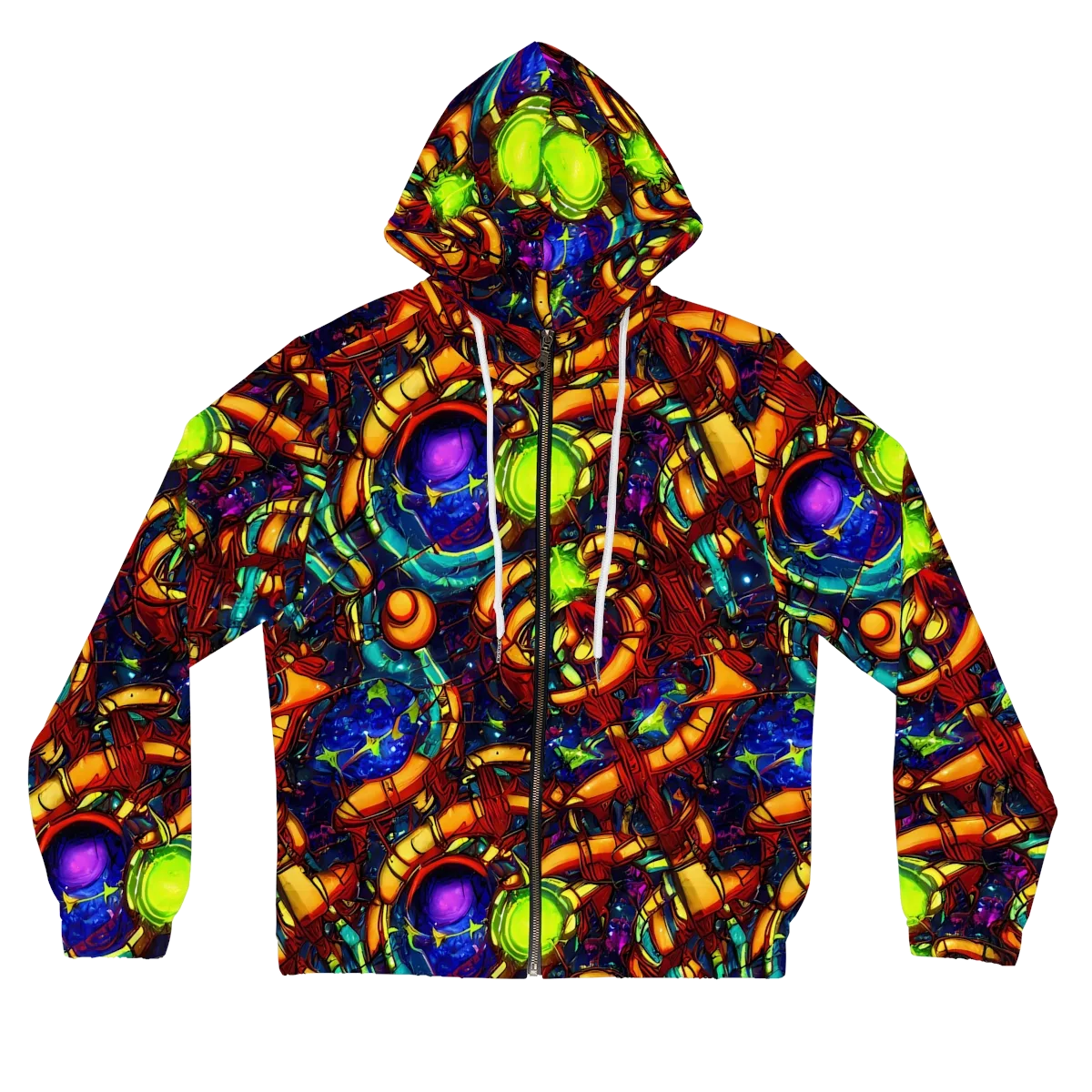 Radiant Machinery on Women's Full-Zip Hoodie — Front
