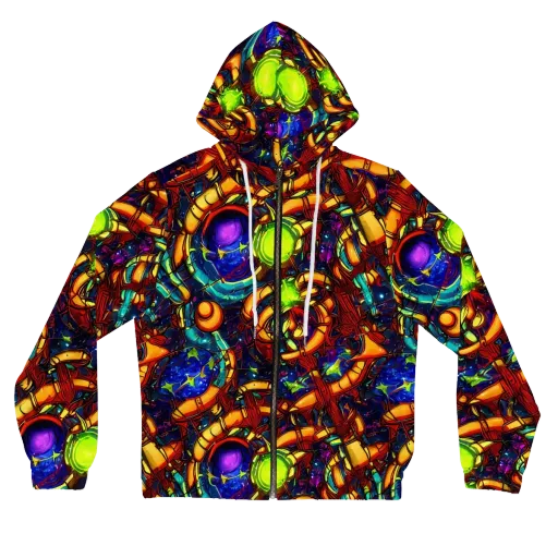 Radiant Machinery on a Women's Full-Zip Hoodie