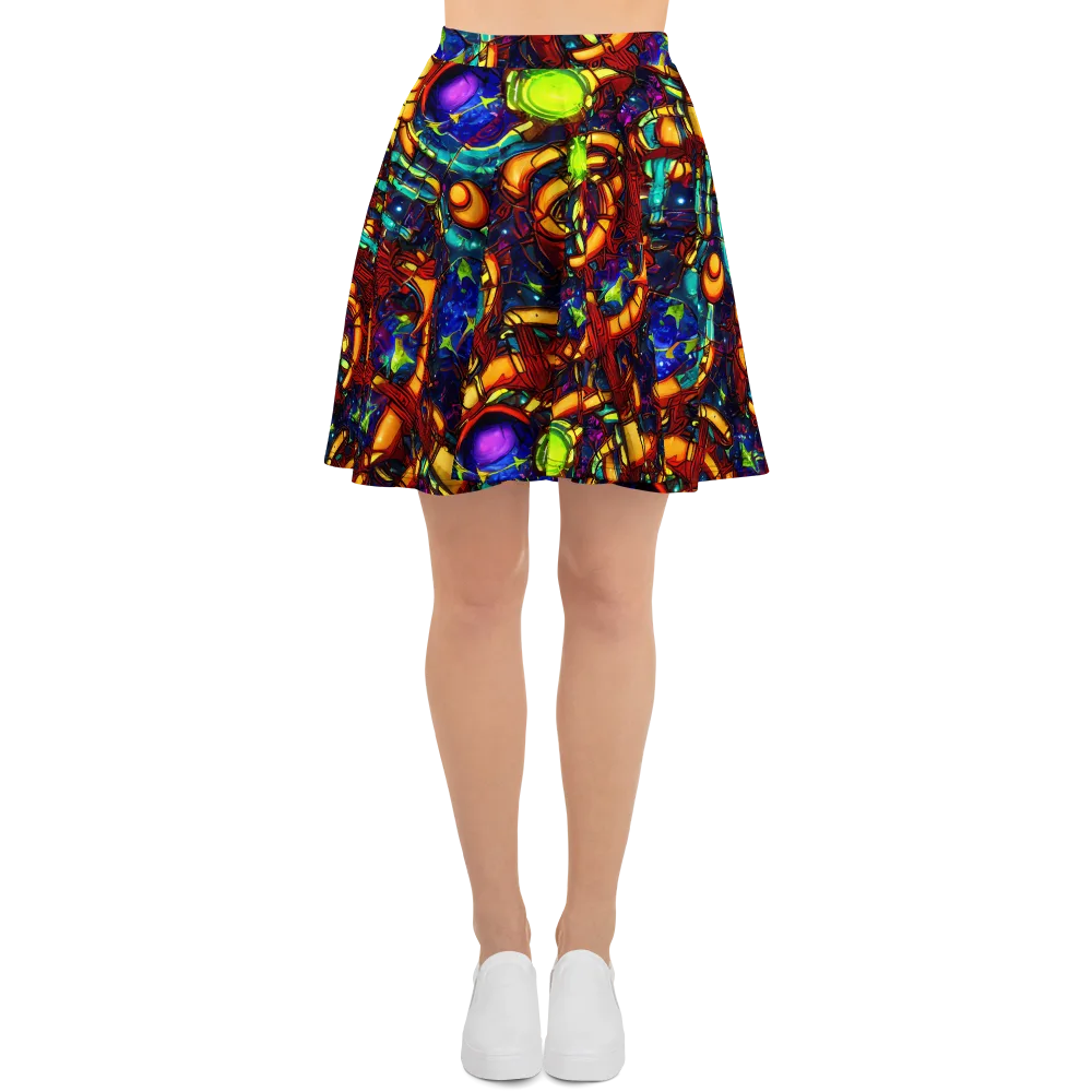 Radiant Machinery on Skater Skirt — Front