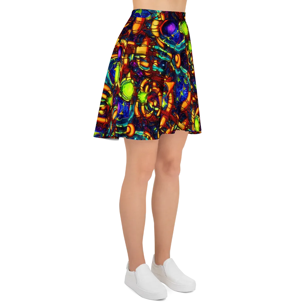 Radiant Machinery on Skater Skirt — Right