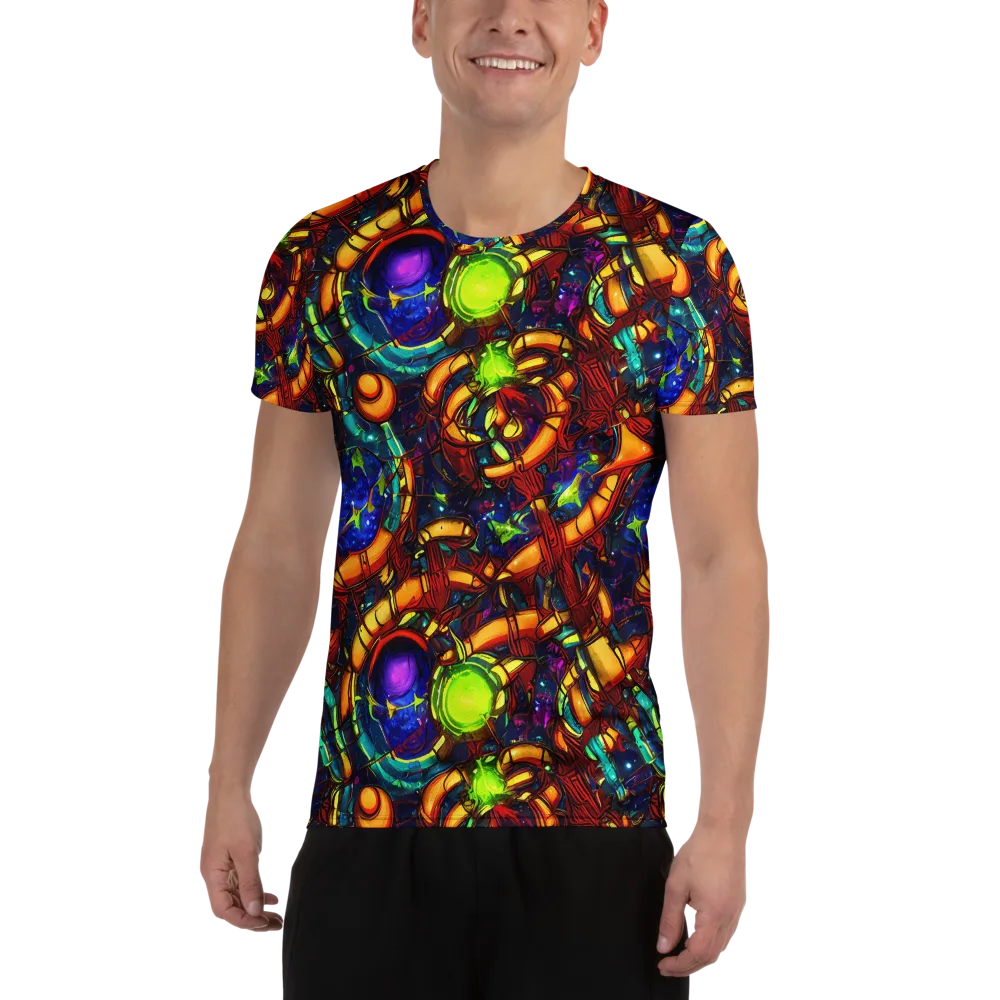 Radiant Machinery on Men's Athletic T-Shirt — Front