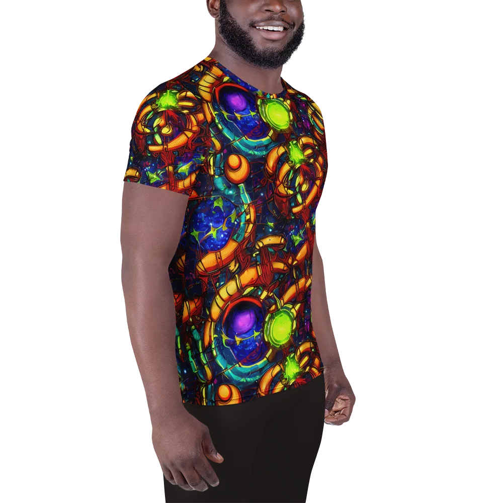 Radiant Machinery on Men's Athletic T-Shirt — Right