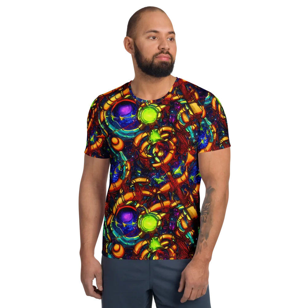 Radiant Machinery on Men's Athletic T-Shirt — Front
