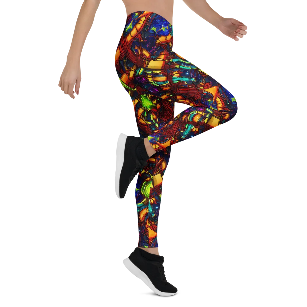 Radiant Machinery on Leggings — Right