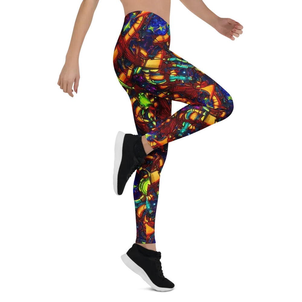 Radiant Machinery on Leggings — Right